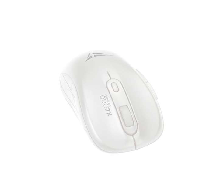 Alcatroz Airmouse Duo 7X Bluetooth and Wireless Mouse - White