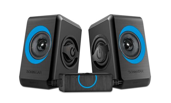 SonicGear Quatro 2 2.0 Speaker System - Turquila