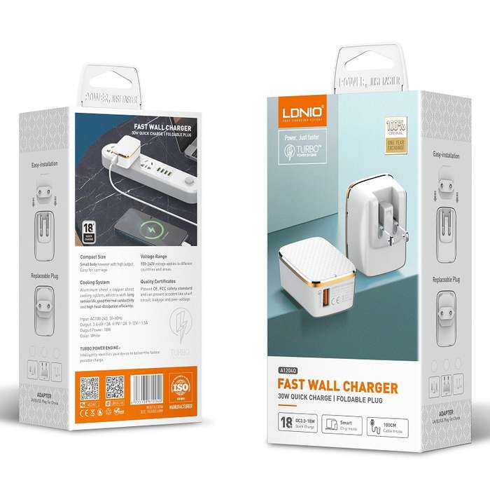LDNIO A1204Q Quick Charger - iPhone