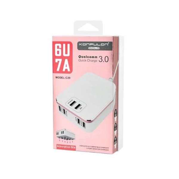 Konfulon C29Q PD+QC3.0 40.5W 5USB Charger