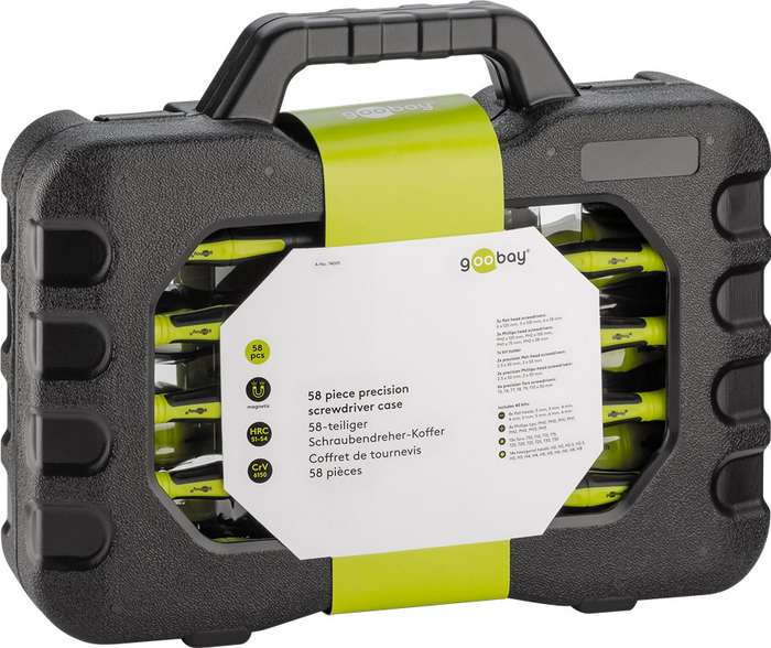 Goobay 58-Piece Precision Screwdriver Case