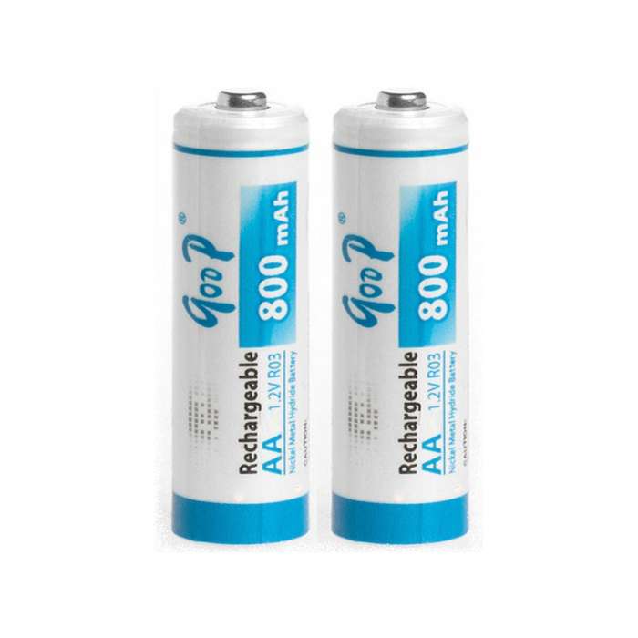 GOOP 800mAh Rechargeable AAx2 Battery