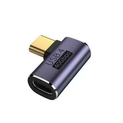 Type-C Male~Female 40Gbps Side Adapter
