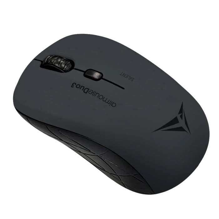 Alcatroz Airmouse Duo 3 Silent Wireless and Bluetooth Mouse - Carbon
