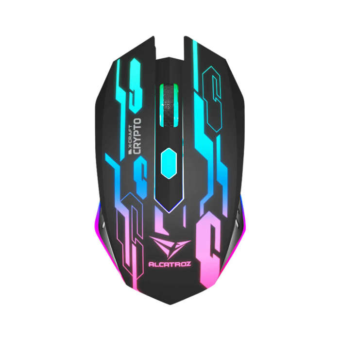 Alcatroz X-Craft Classic Wired Gaming Mouse - Crypto