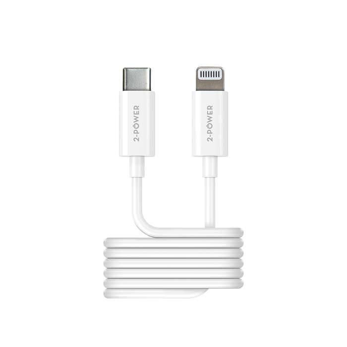 2PUC1M03W | 2-Power 1m USB Cable USB-C to Lightning