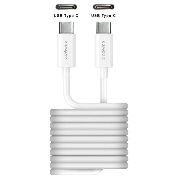 2PUC2M06W | 2-Power 2m 100W USB Cable USB-C to USB-C