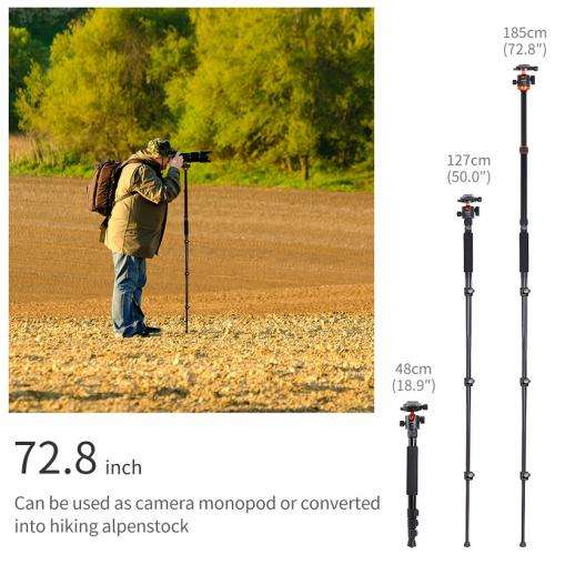 K&F Pro-Operator Photography Tripod with Monopod Feature | KF09.089