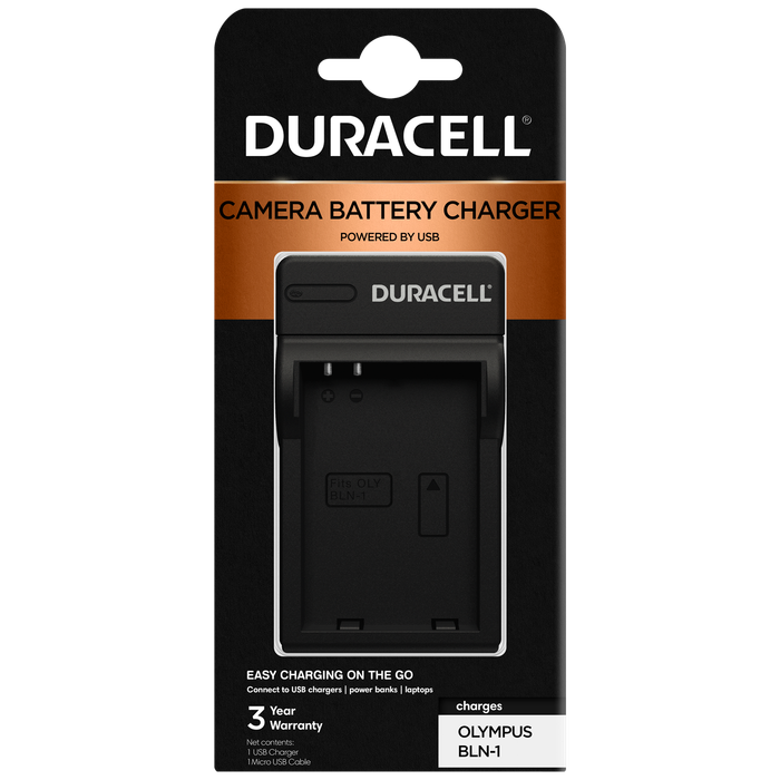 DRO5942 | Duracell Battery Charger for Olympus BLN-1 Batteries