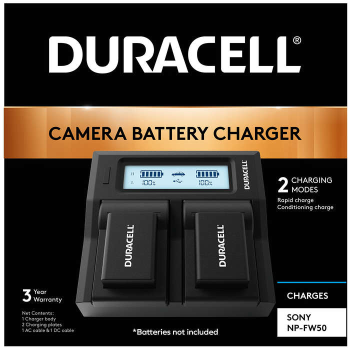 DRS6120-EU | Duracell Battery Charger Charger for Sony NP-FW50 Batteries