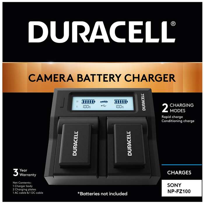DRS6122-EU | Duracell Battery Charger Charger for Sony NP-FZ100 Batteries