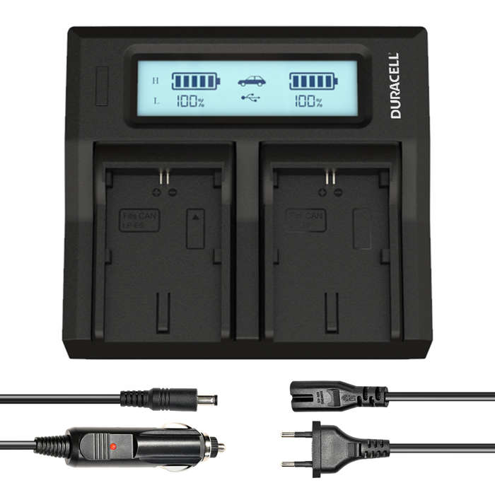 DRC6103-EU | Duracell Battery Charger Charger for Canon LP-E6 Batteries
