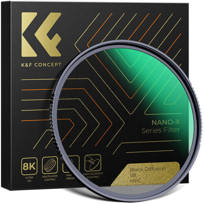K&F 49mm Black Mist Diffusion Effect Filter 1/8 Nano-X Series | KF01.1485