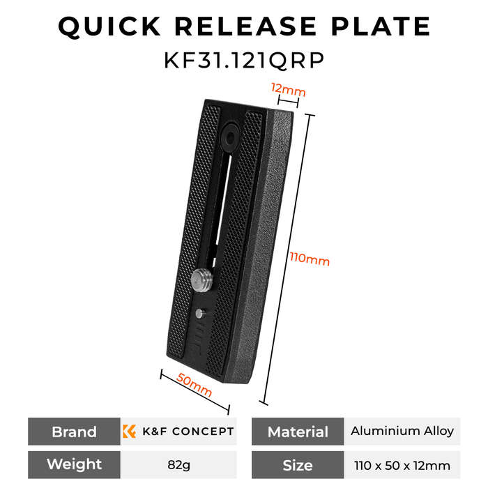 K&F Quick Release Plates for KF09.121 Tripods | KF31.069QRP