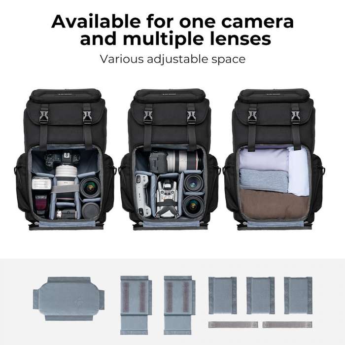 KF13.098V1 | K&F All-Day-Shooter (Grey) Photographers Backpack