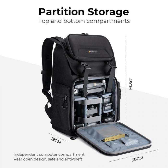 KF13.098V1 | K&F All-Day-Shooter (Grey) Photographers Backpack