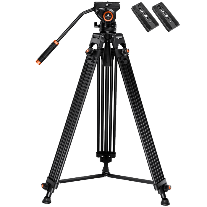 KF09.121 | K&F Core-Director Video Tripod with 75mm Bowl and Fluid Head