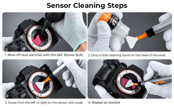 SKU.1901 | K&F 20 APS-C Replacement Sensor Swab Heads for Cleaning Pen