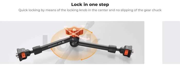 KF31.132 | K&F 11" (28cm) Magic Arm with Super Clamp