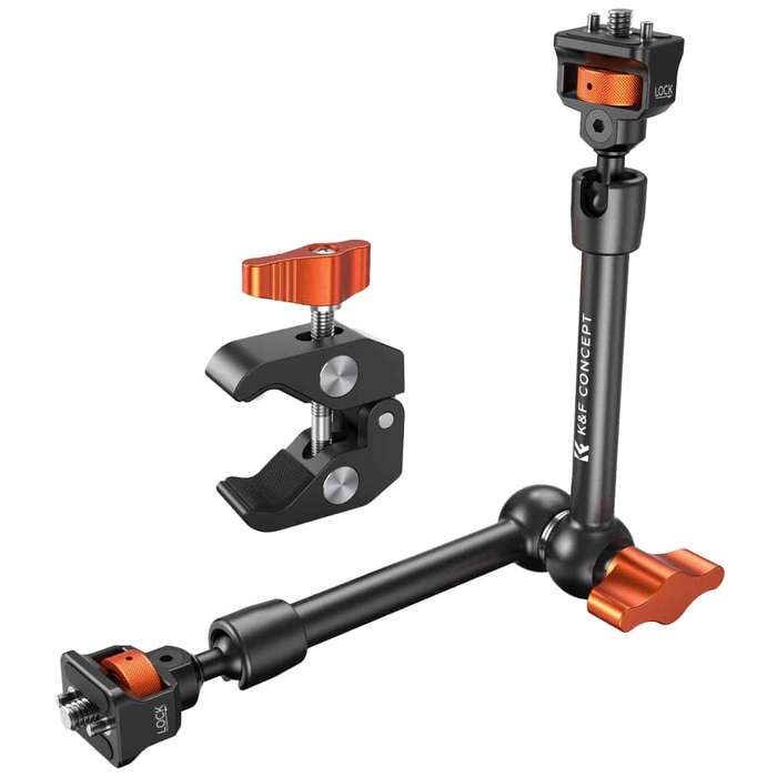 KF31.132 | K&F 11" (28cm) Magic Arm with Super Clamp