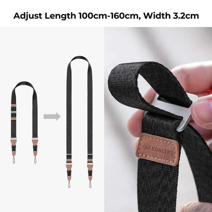 KF13.115V2 | K&F 32mm Blue Camera Strap