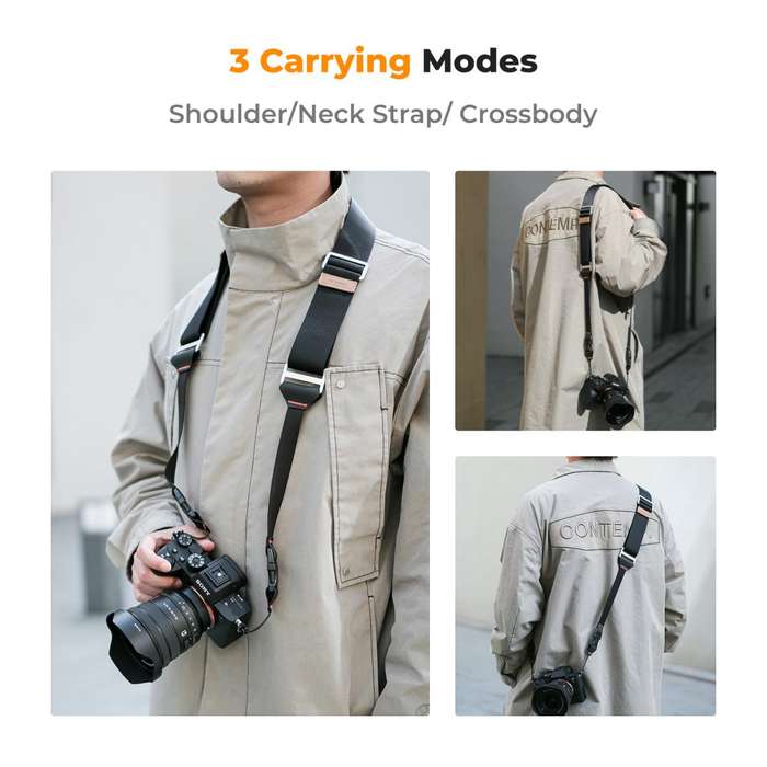 KF13.132V1 | K&F 45mm Black Heavy Duty Camera Strap