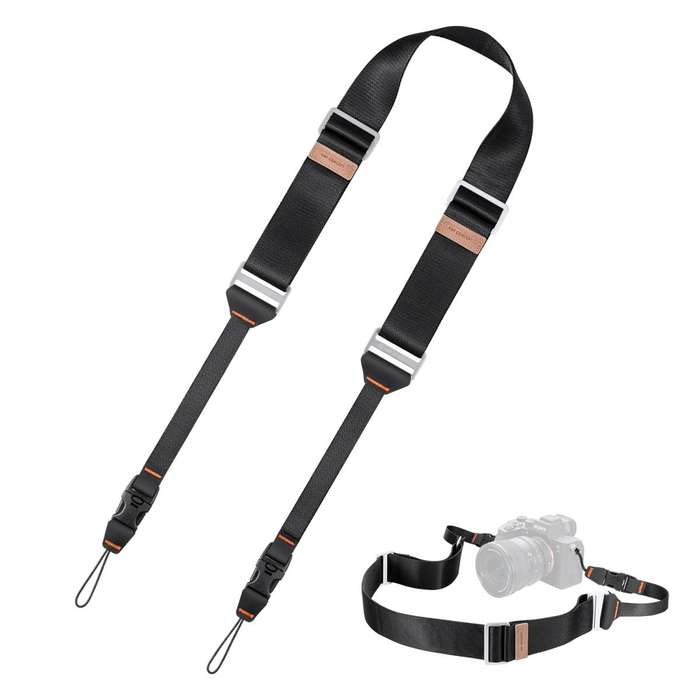 KF13.132V1 | K&F 45mm Black Heavy Duty Camera Strap