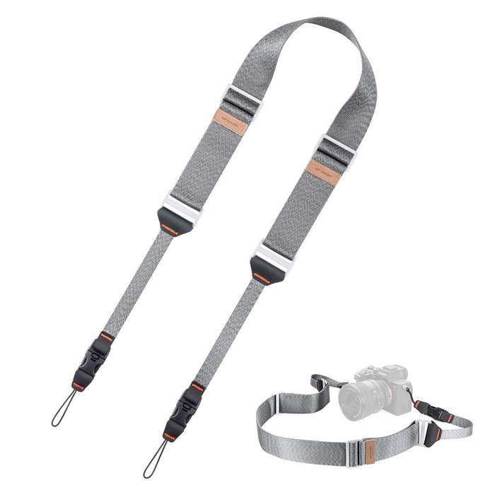KF13.132 | K&F 45mm Silver Heavy Duty Camera Strap