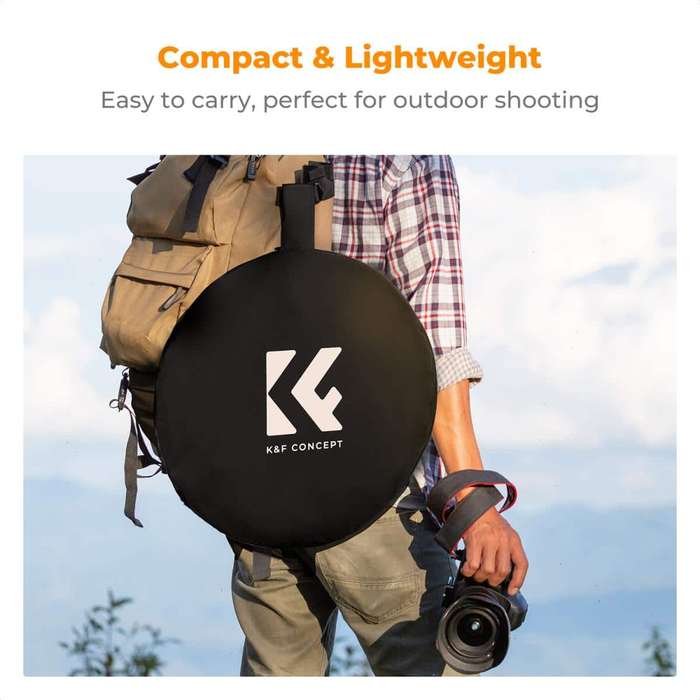 K&F 5-In-1 Collapsible Reflector Oval 60x90cm | KF18.0010
