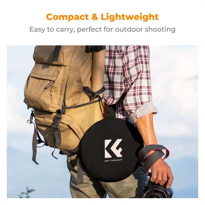 K&F 5-In-1 Collapsible Reflector Oval 60x90cm | KF18.0010