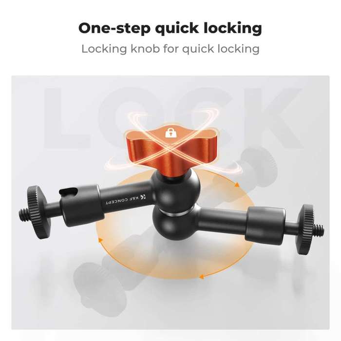KF31.130 | K&F 6" (15cm) Magic Arm with Super Clamp