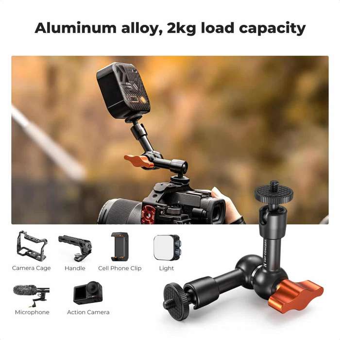 KF31.130 | K&F 6" (15cm) Magic Arm with Super Clamp