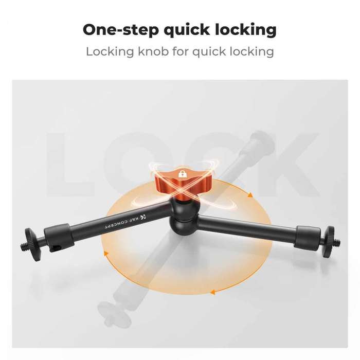 KF31.131 | K&F 9.8" (25cm) Magic Arm with Super Clamp