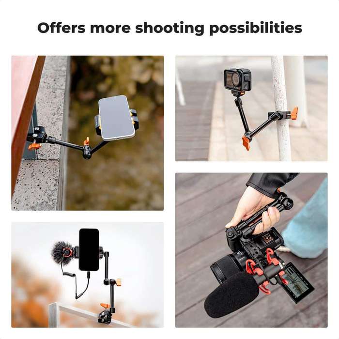 KF31.131 | K&F 9.8" (25cm) Magic Arm with Super Clamp