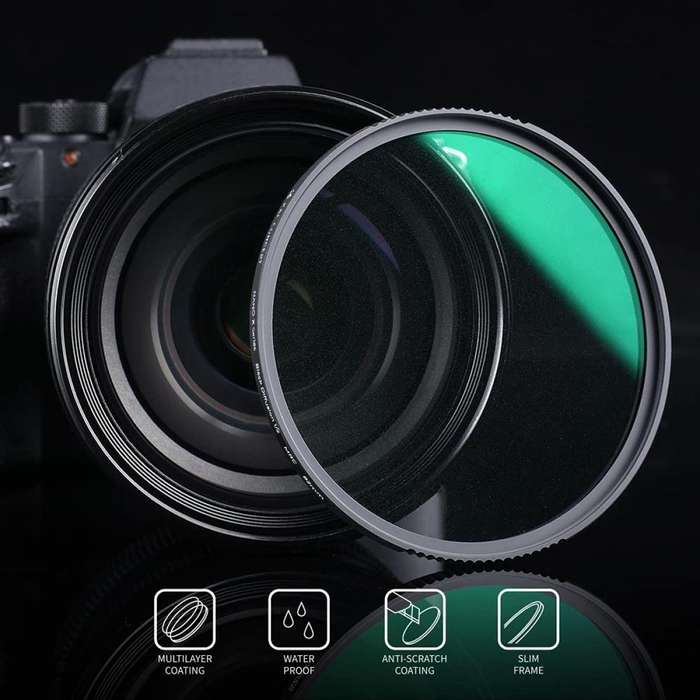 KF01.1656 | K&F 82mm 1/2 Black Diffusion Filter Nano-X Series
