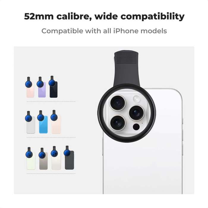 KF01.2639 | K&F Clip-On Variable ND2-400 Filter for any Mobile Phones