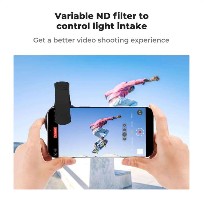 KF01.2639 | K&F Clip-On Variable ND2-400 Filter for any Mobile Phones