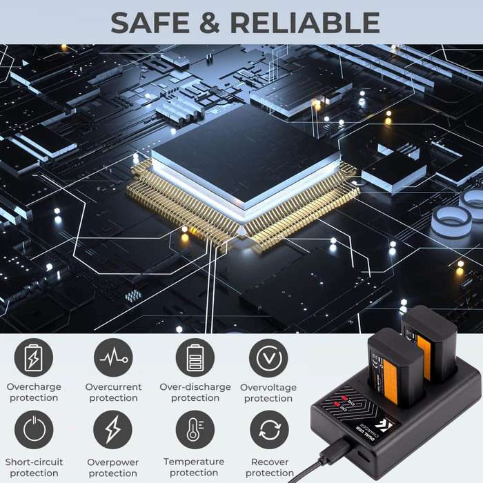 KF28.0009 | K&F Dual Charger for Sony FW-50 Batteries