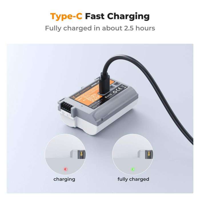 KF28.0041 | K&F EN-EL15C Camera Battery for Nikon with USB-C Charging Port