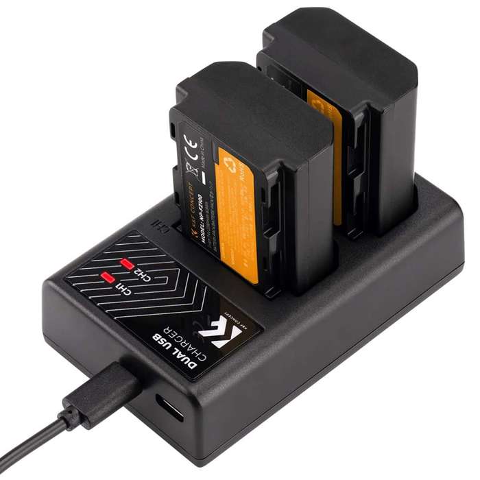 KF28.0016 | K&F Battery Kit with 2 Sony NP-FZ100 Batteries and a Dual Charger