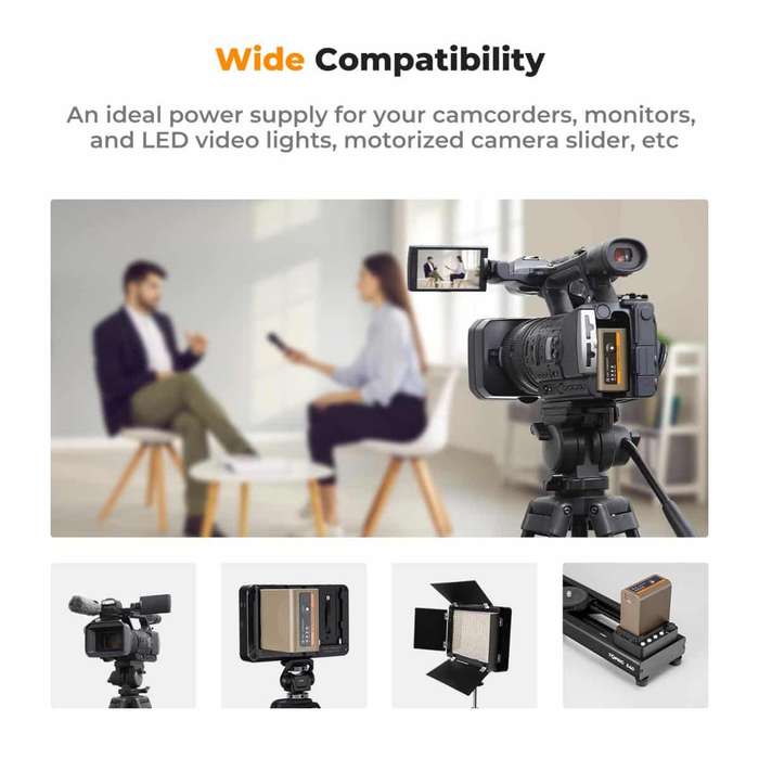 KF28.0036 | K&F NP-F970 Camera Battery for Sony with USB-C Charging Port