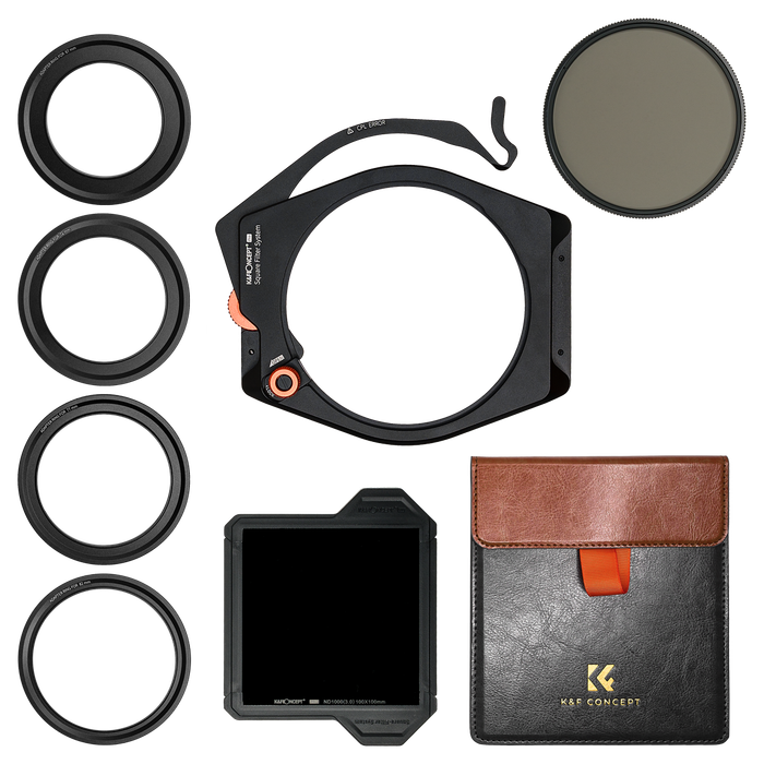 SKU.1878 | K&F X-Pro Filter System with CPL and ND1000 for 67-82mm lenses