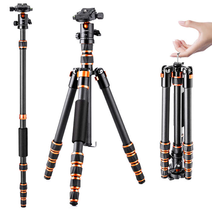 KF09.077 | K&F CF-Ultra-Light Photography Tripod with Monopod