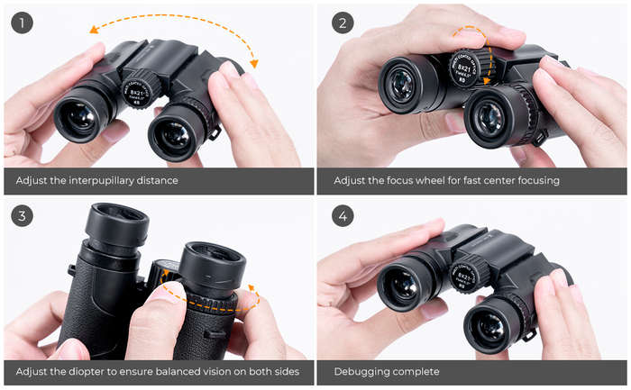KF33.069 | K&F Pocket-Compact Binoculars 8x21
