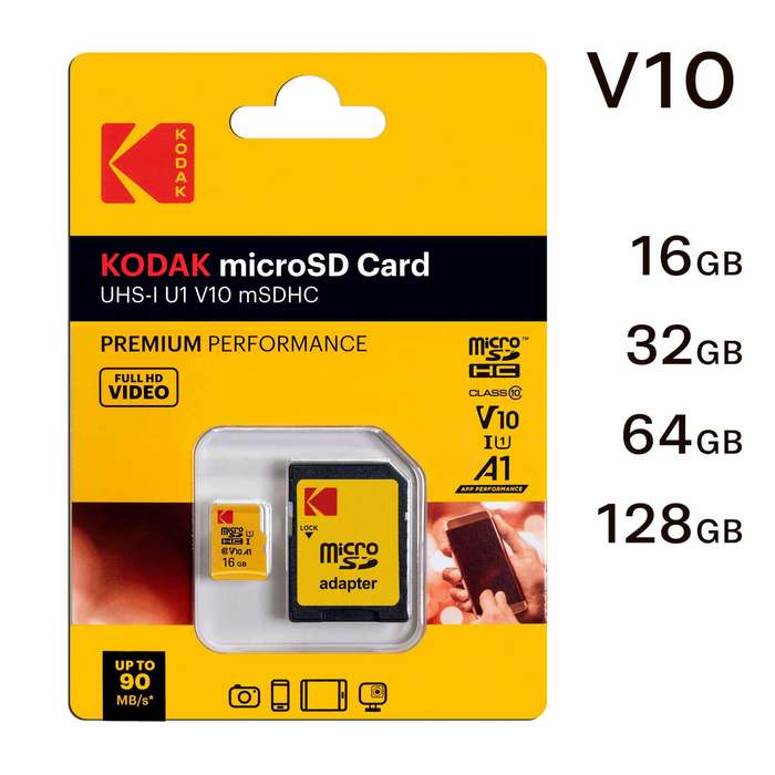 EKMSDM128GXC10K | Kodak 128GB MicroSD V10