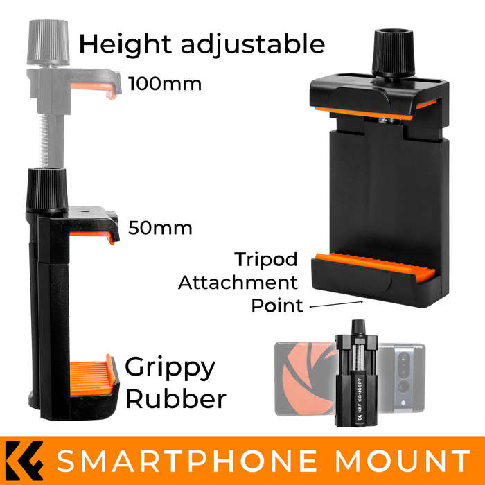 KF09.101 | K&F Classic-Compact Entry Level Tripod with Smartphone Mount