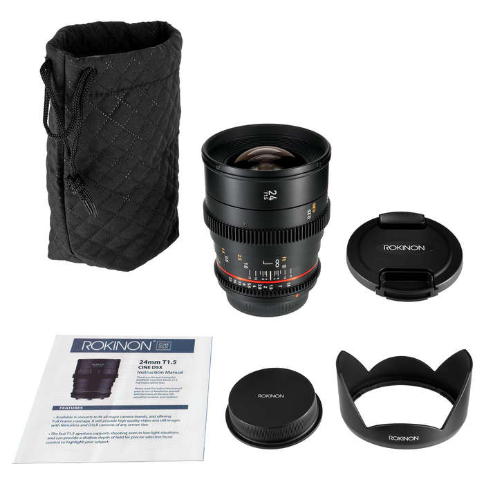 Rokinon 24mm T1.5 Cine DSX Lens for Canon RF Mount Cameras | DSX24-RF