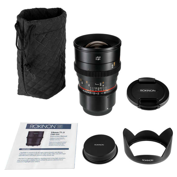 Rokinon 24mm T1.5 Cine DSX Lens for Canon RF Mount Cameras | DSX24-RF