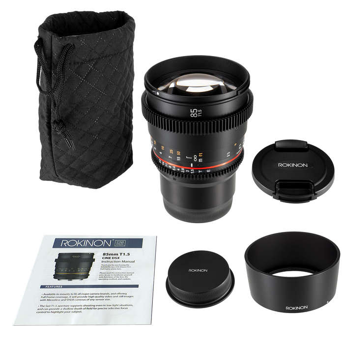 Rokinon 85mm T1.5 Cine DSX Lens for Canon EF Mount Cameras | DSX85-C