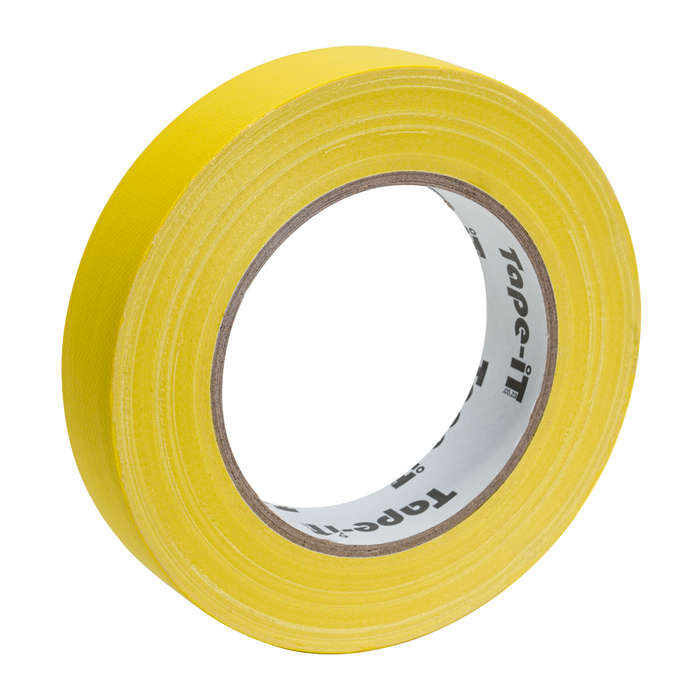 Tape-iT 1inch Yellow Gaffer Tape Rolls 24mm x 25m